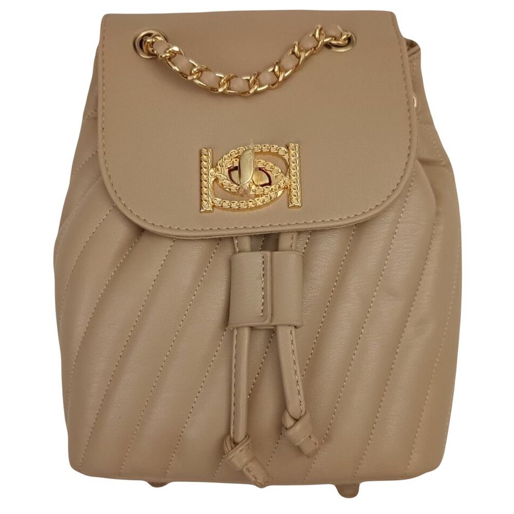 bebe Hera small backpack in beige nwt